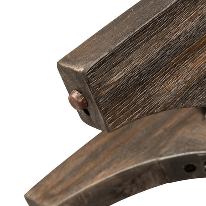 Cascade Chair Side Table in Wirebrush Rustic Brown