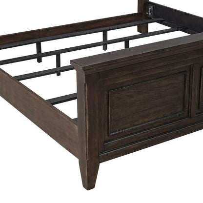 Paradise Valley California King Upholstered Bed - Saddle Brown