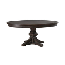Paradise Valley Oval Pedestal Table 12" Removable Leaf - Saddle Brown Oak