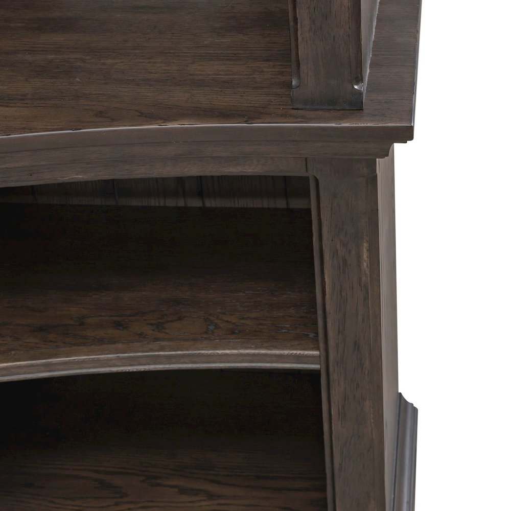 Paradise Valley Entertainment Center with Piers for Living Room - Saddle Brown