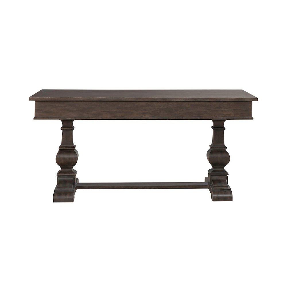 Paradise Valley Writing Desk with Keyboard Tray Home Office - Brown Oak Wood