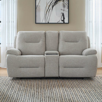 Power Recline Sofa, Loveseat & Recliner with Charging Ports-Nathan Ginger Fabric