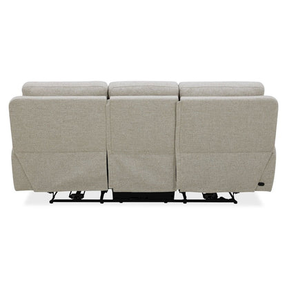 Power Recline Sofa & Recliner  with Charging Ports - Nathan Ginger Fabric