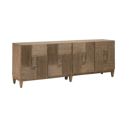 Serenity 82 Inch Accent TV Console for Living Room  - Burnished Beige
