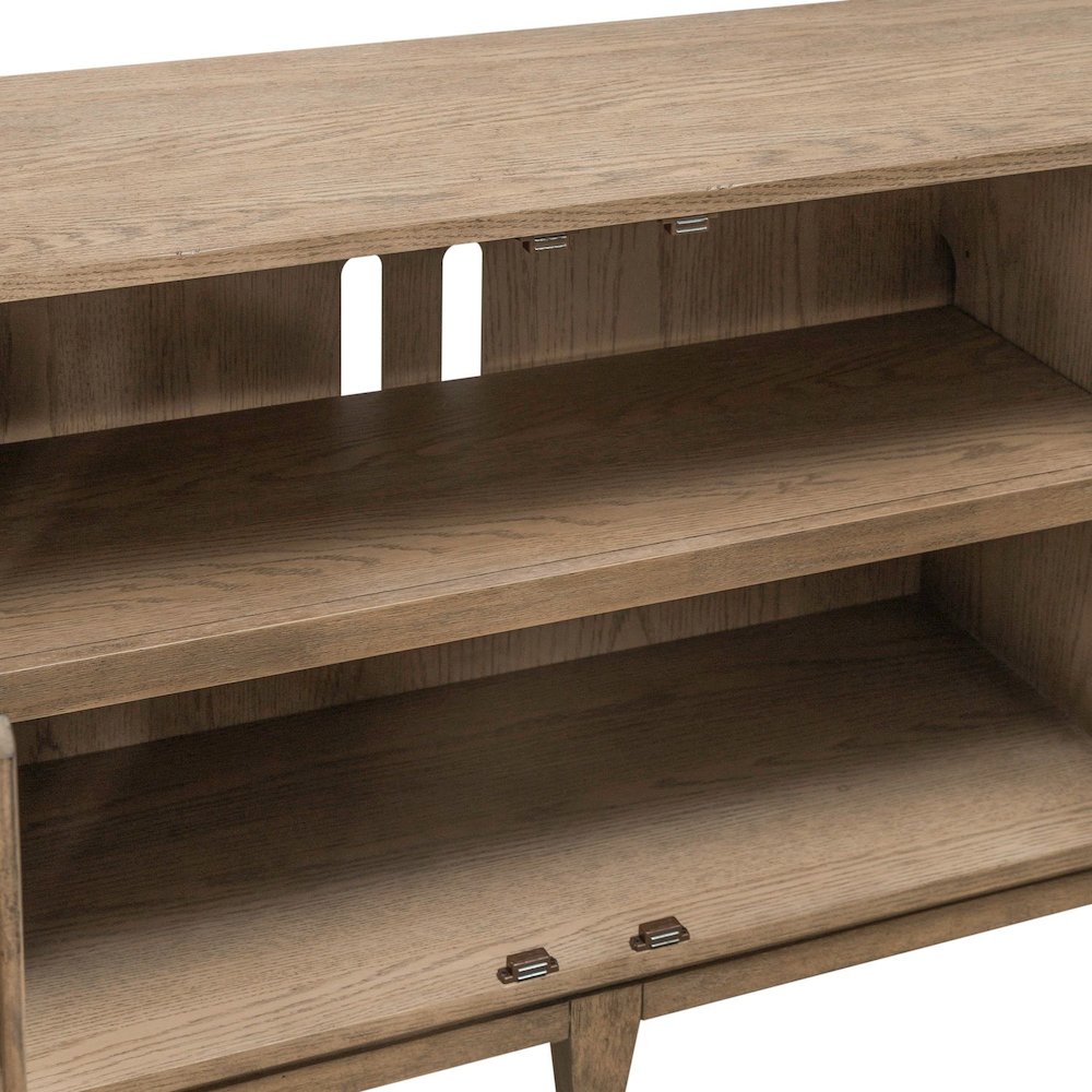 Serenity 82 Inch Accent TV Console for Living Room  - Burnished Beige