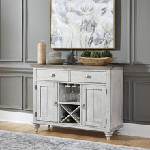 Ocean Isle Buffet in Antique White w/ Weathered Pine