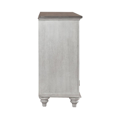 Ocean Isle Buffet in Antique White w/ Weathered Pine