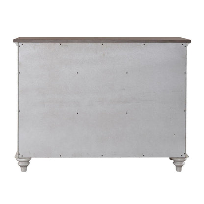 Ocean Isle Buffet in Antique White w/ Weathered Pine