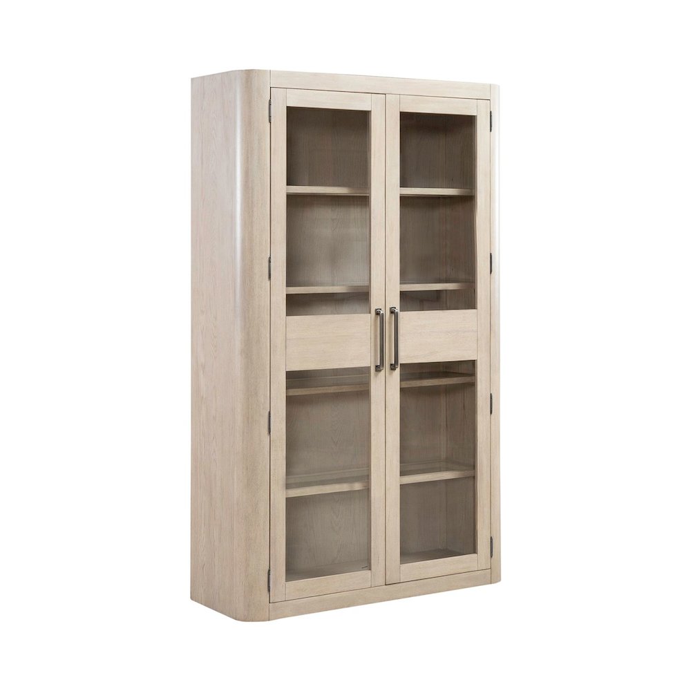 South Bend Bunching Display Cabinet - Cloud White Wood