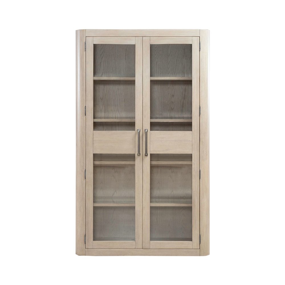 South Bend Bunching Display Cabinet - Cloud White Wood