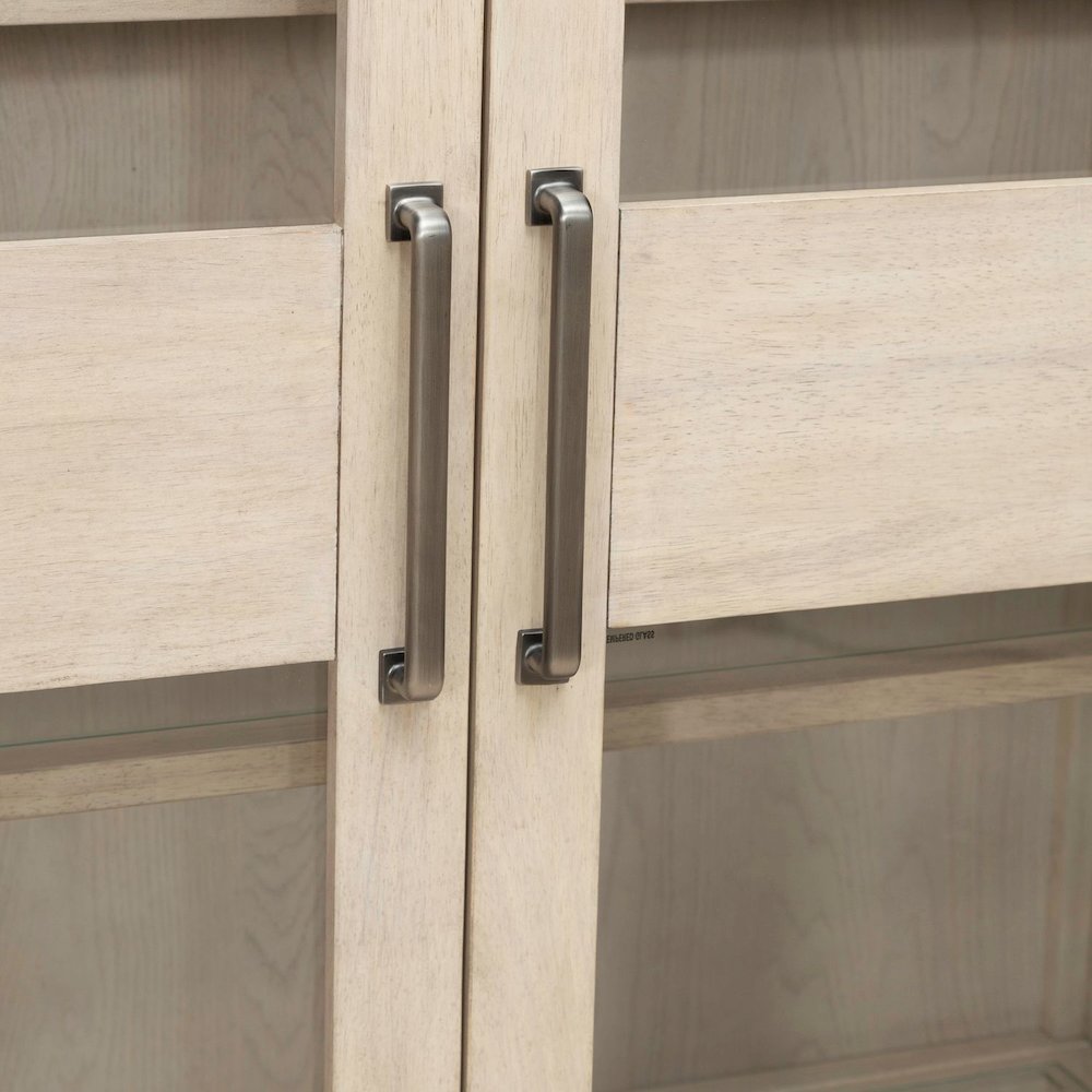 South Bend Bunching Display Cabinet - Cloud White Wood