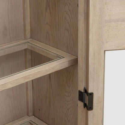 South Bend Bunching Display Cabinet - Cloud White Wood