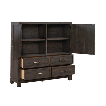 Modern Edge Dressing Chest for Bedroom - Caffe