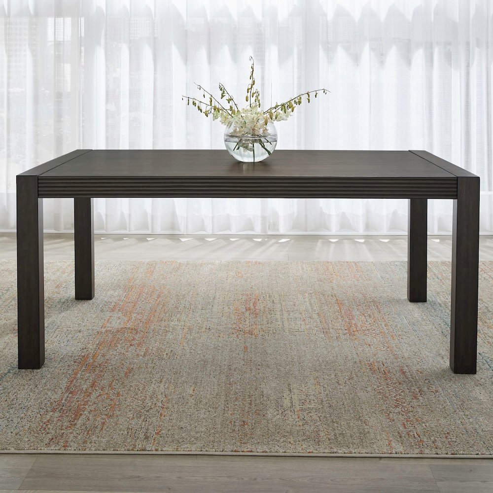 Modern Edge 5 Piece Rectangular Table Set - Caffe