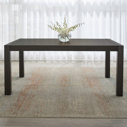 Modern Edge 5 Piece Rectangular Table Set - Caffe