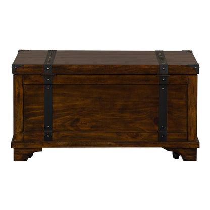 Aspen Skies Storage Trunk in Russet Brown