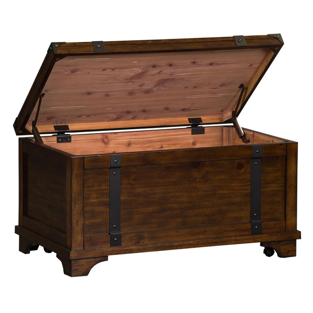 Aspen Skies Storage Trunk in Russet Brown