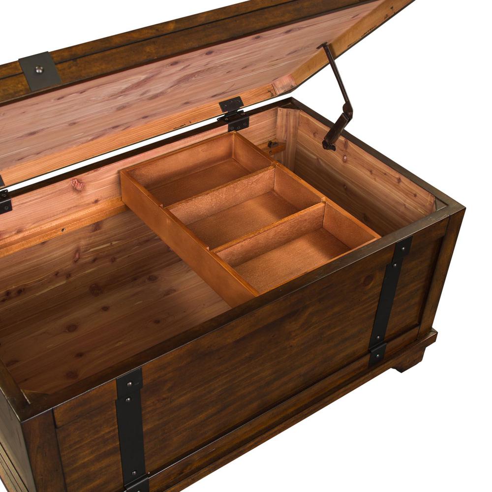 Aspen Skies Storage Trunk in Russet Brown