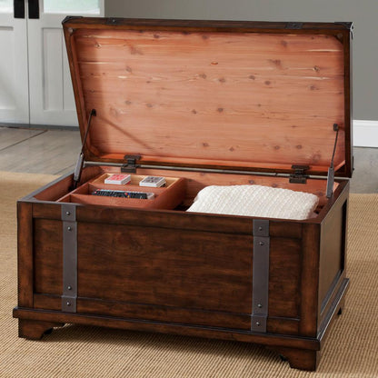 Aspen Skies Storage Trunk in Russet Brown