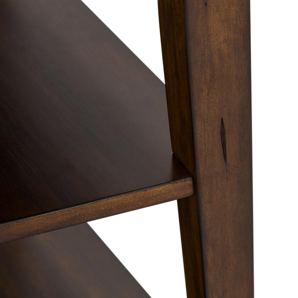 Aspen Skies Chair Side Table in Russet Brown