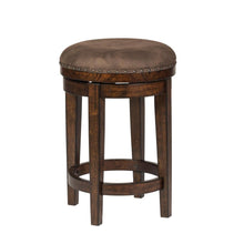 Aspen Skies Console Swivel Stool in Russet Brown