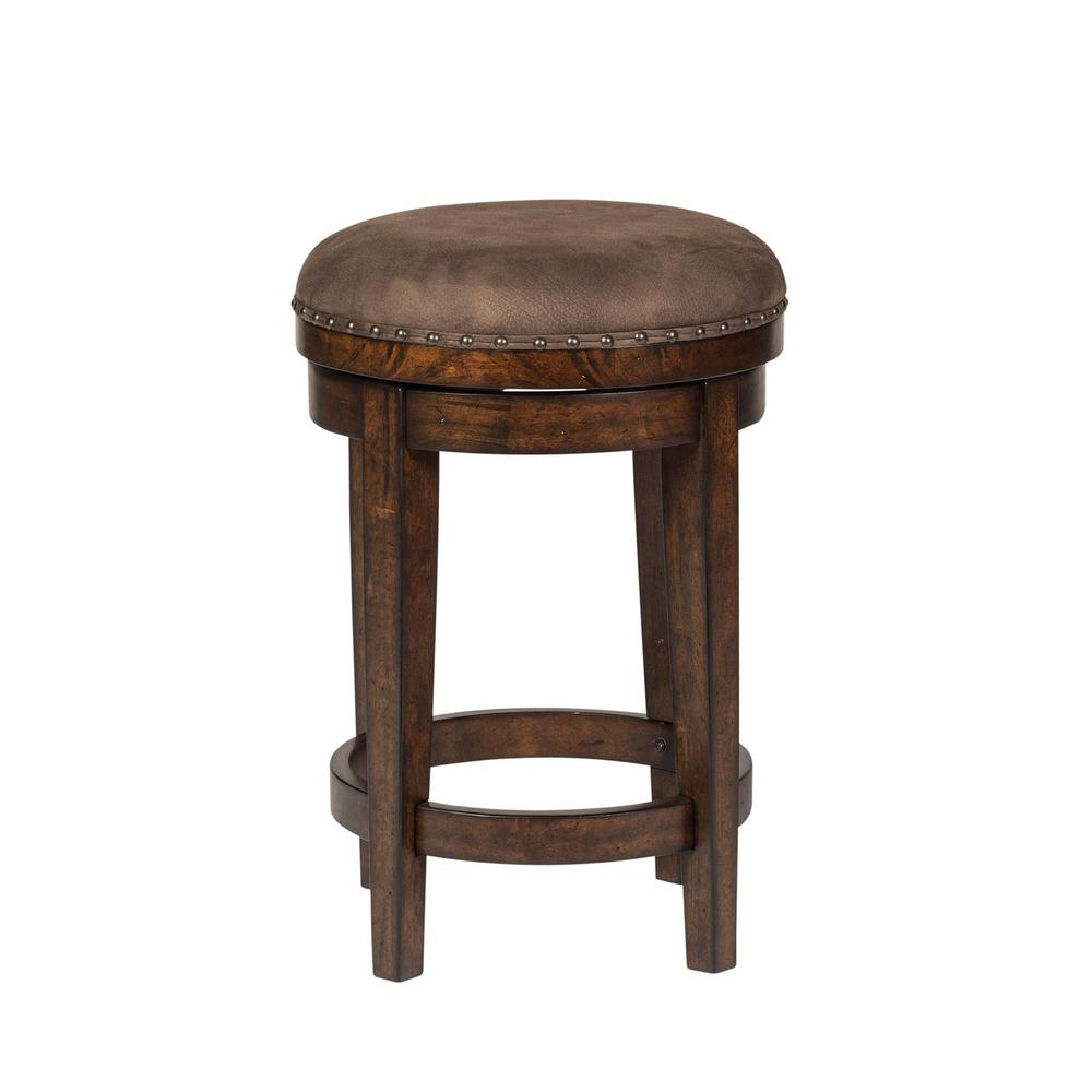 Aspen Skies Console Swivel Stool in Russet Brown