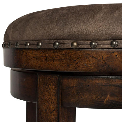 Aspen Skies Console Swivel Stool in Russet Brown