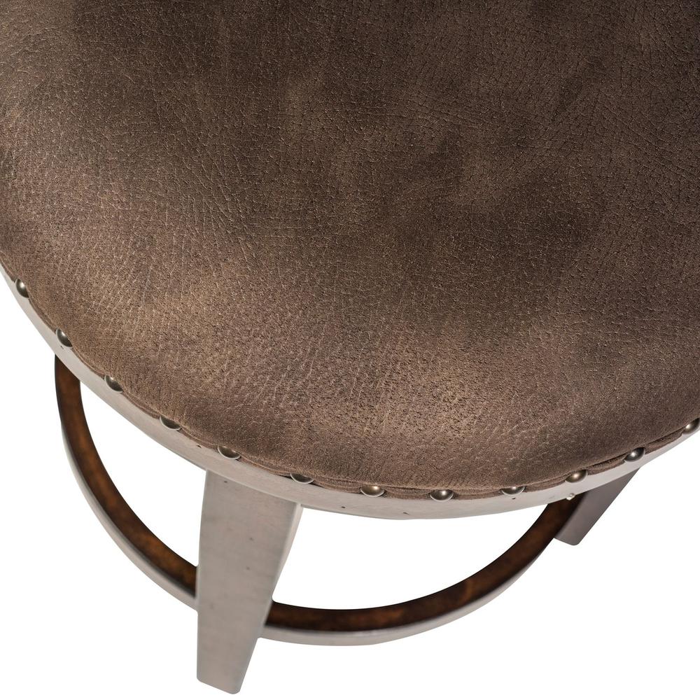 Aspen Skies Console Swivel Stool in Russet Brown