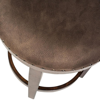 Aspen Skies Console Swivel Stool in Russet Brown