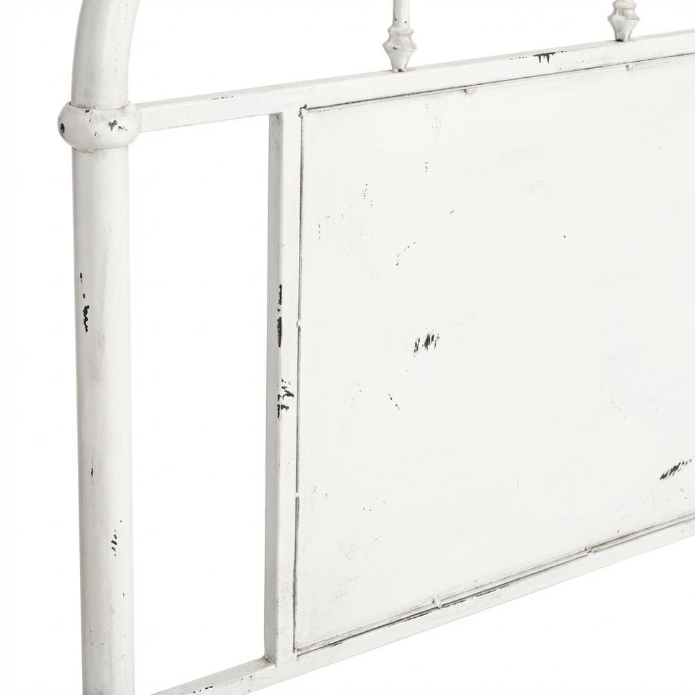 Distressed Metal Twin Headboard Vintage Style Metal Tube Frame