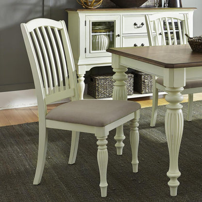 Cumberland Creek Slat Back Counter Chair (RTA)-Set of 2 in Nutmeg