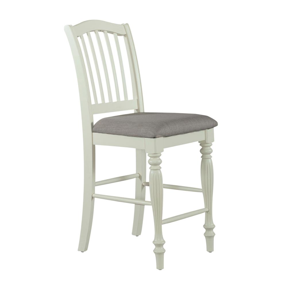 Cumberland Creek Slat Back Counter Chair (RTA)-Set of 2 in Nutmeg