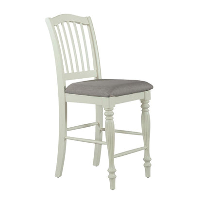 Cumberland Creek Slat Back Counter Chair (RTA)-Set of 2 in Nutmeg