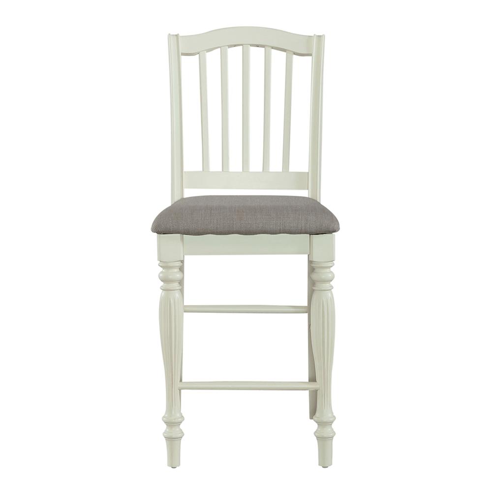 Cumberland Creek Slat Back Counter Chair (RTA)-Set of 2 in Nutmeg