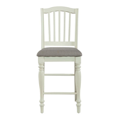Cumberland Creek Slat Back Counter Chair (RTA)-Set of 2 in Nutmeg