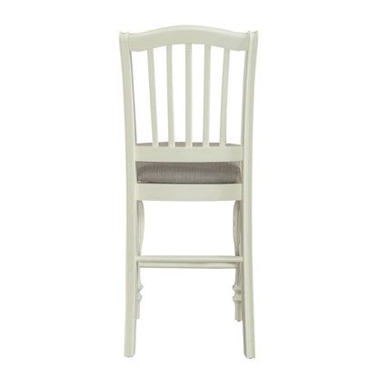 Cumberland Creek Slat Back Counter Chair (RTA)-Set of 2 in Nutmeg