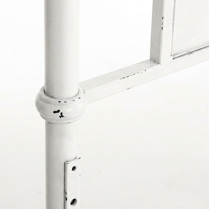 Distressed Metal Twin Headboard Vintage Style Metal Tube Frame
