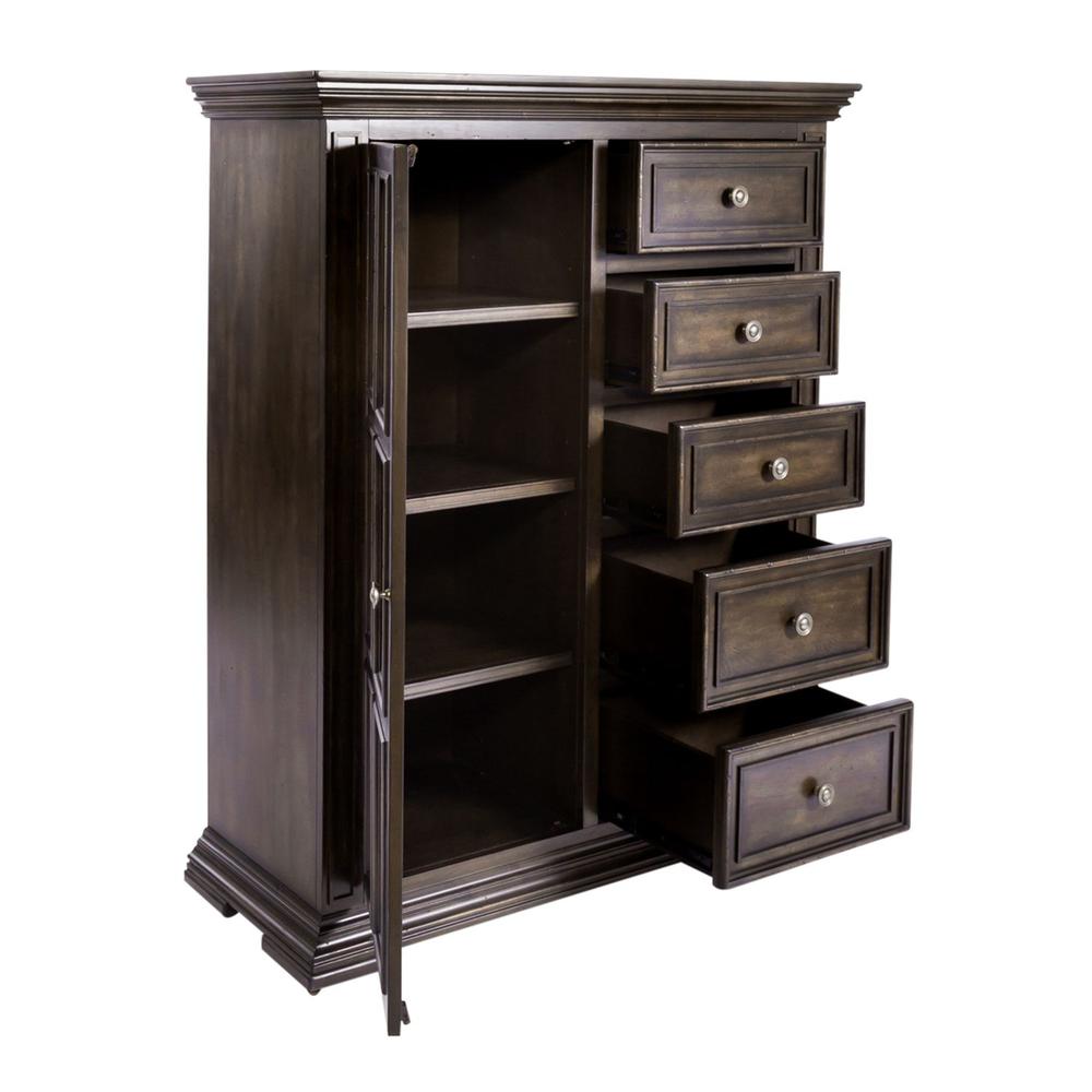 Big Valley Door Chest in Brownstone w/ Heavy Distressing