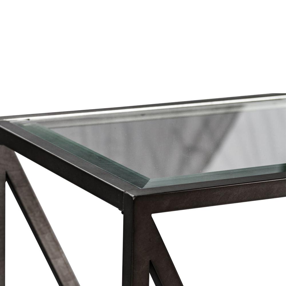 Arista Rectangular Cocktail Table in Cobblestone Brown w/ Gray Dusty Wax Hang-up