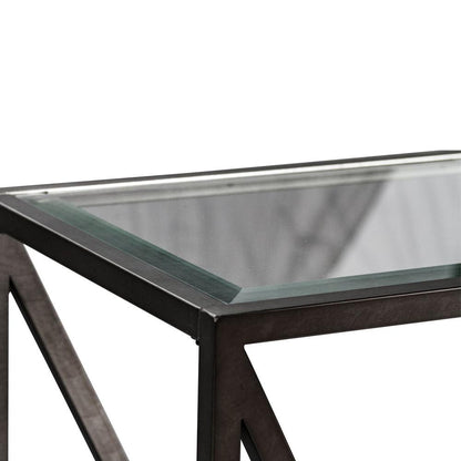 Arista Rectangular Cocktail Table in Cobblestone Brown w/ Gray Dusty Wax Hang-up