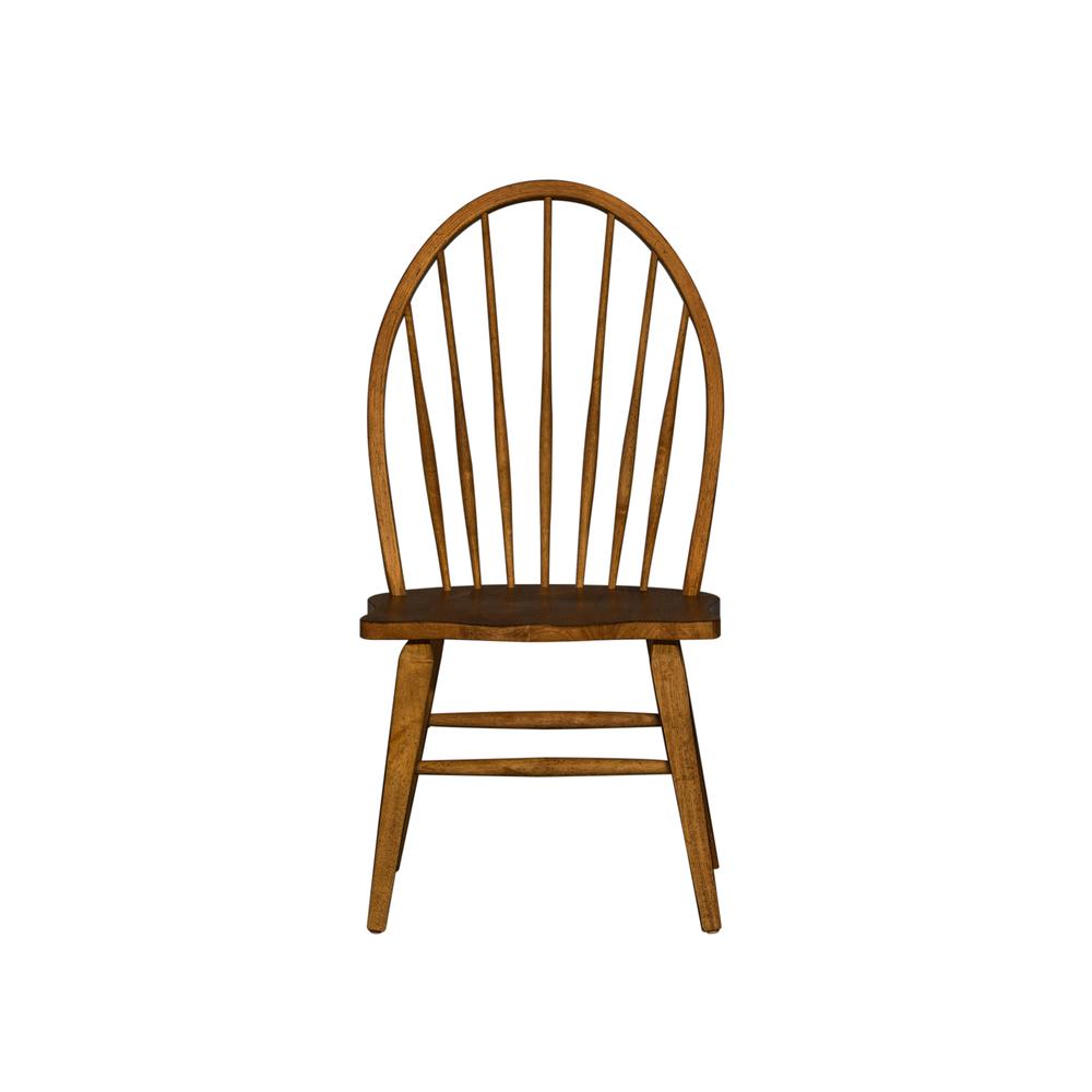 Hearthstone Ridge Windsor Back Side Chair-Set of 2 in Tobacco