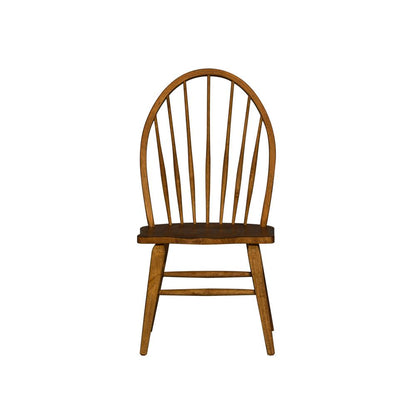 Hearthstone Ridge Windsor Back Side Chair-Set of 2 in Tobacco