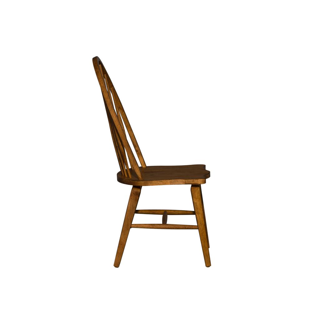 Hearthstone Ridge Windsor Back Side Chair-Set of 2 in Tobacco