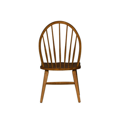 Hearthstone Ridge Windsor Back Side Chair-Set of 2 in Tobacco