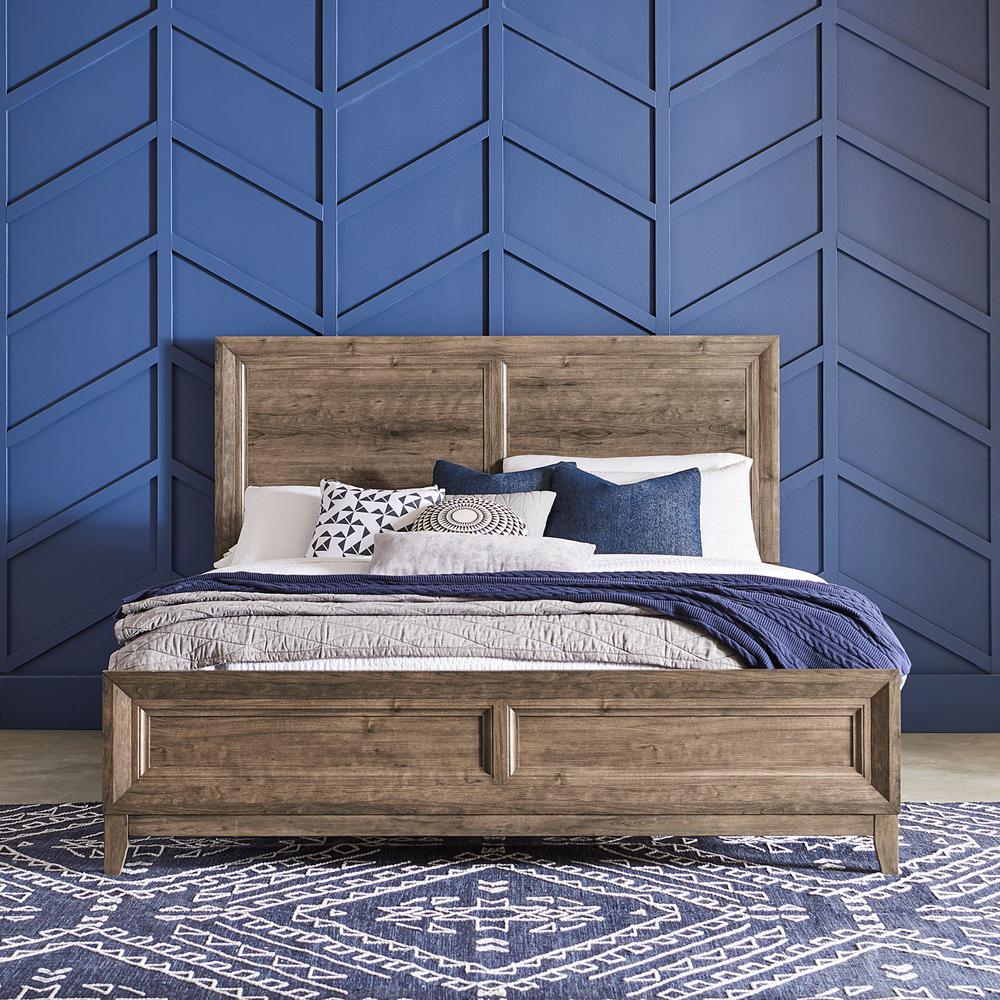 Ridgecrest King California Panel Bed in Cobblestone
