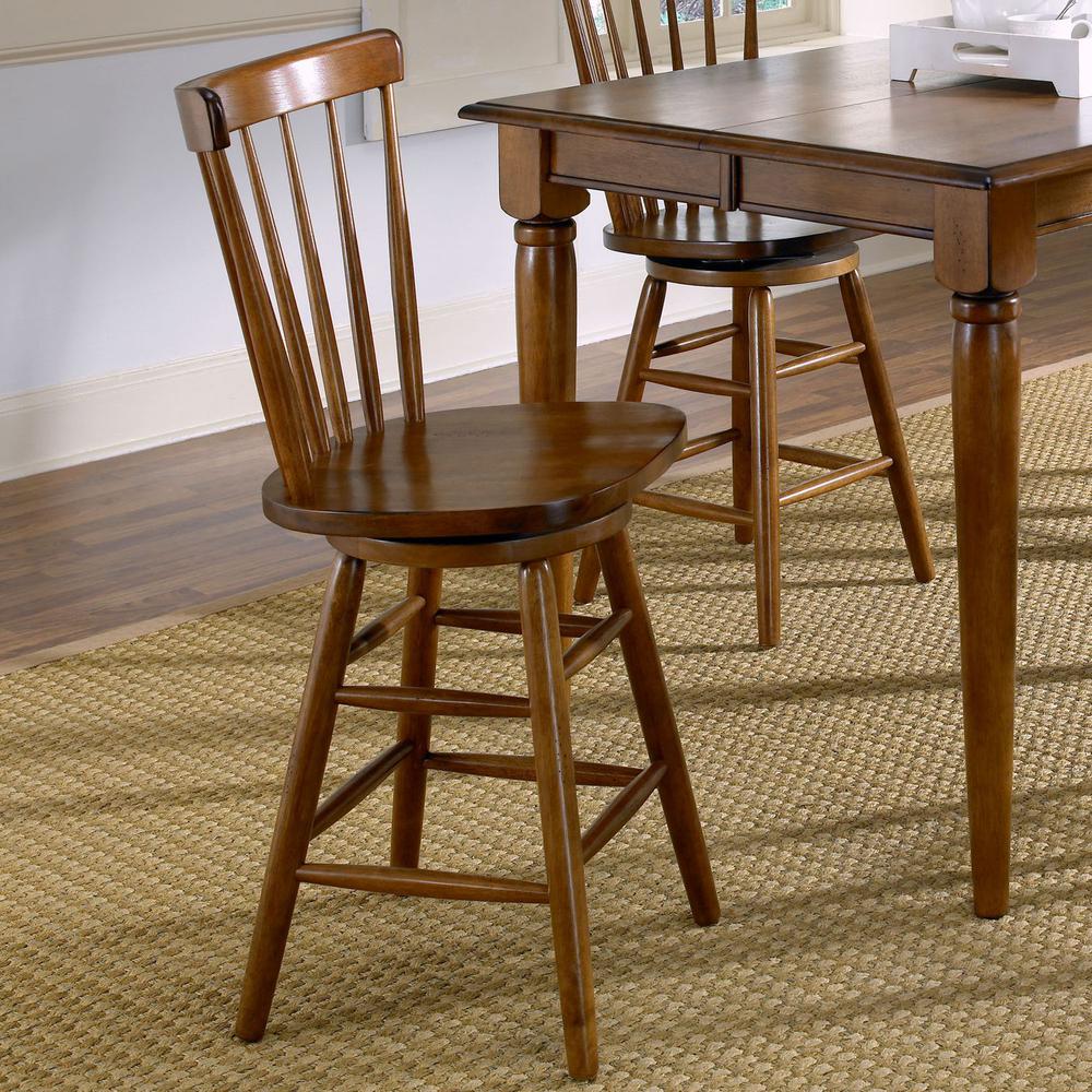 Creations 24 Inch Swivel Counter Chair - Tobacco in Various