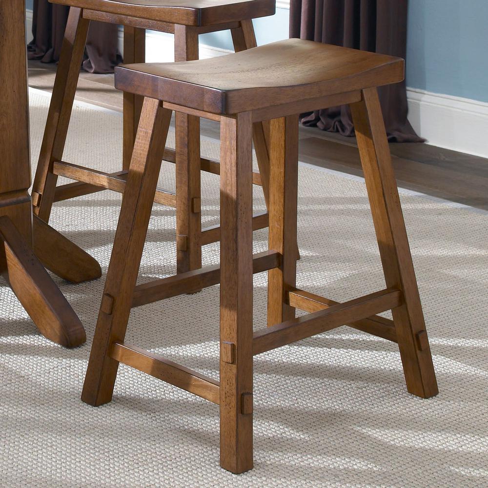 Creations 24 Inch Sawhorse Counter Stool - Tobacco (RTA) in Various
