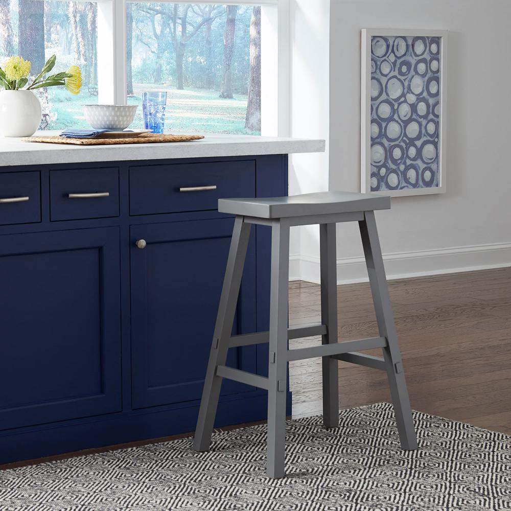 Creations 30 Inch Sawhorse Stool- Gray in Various