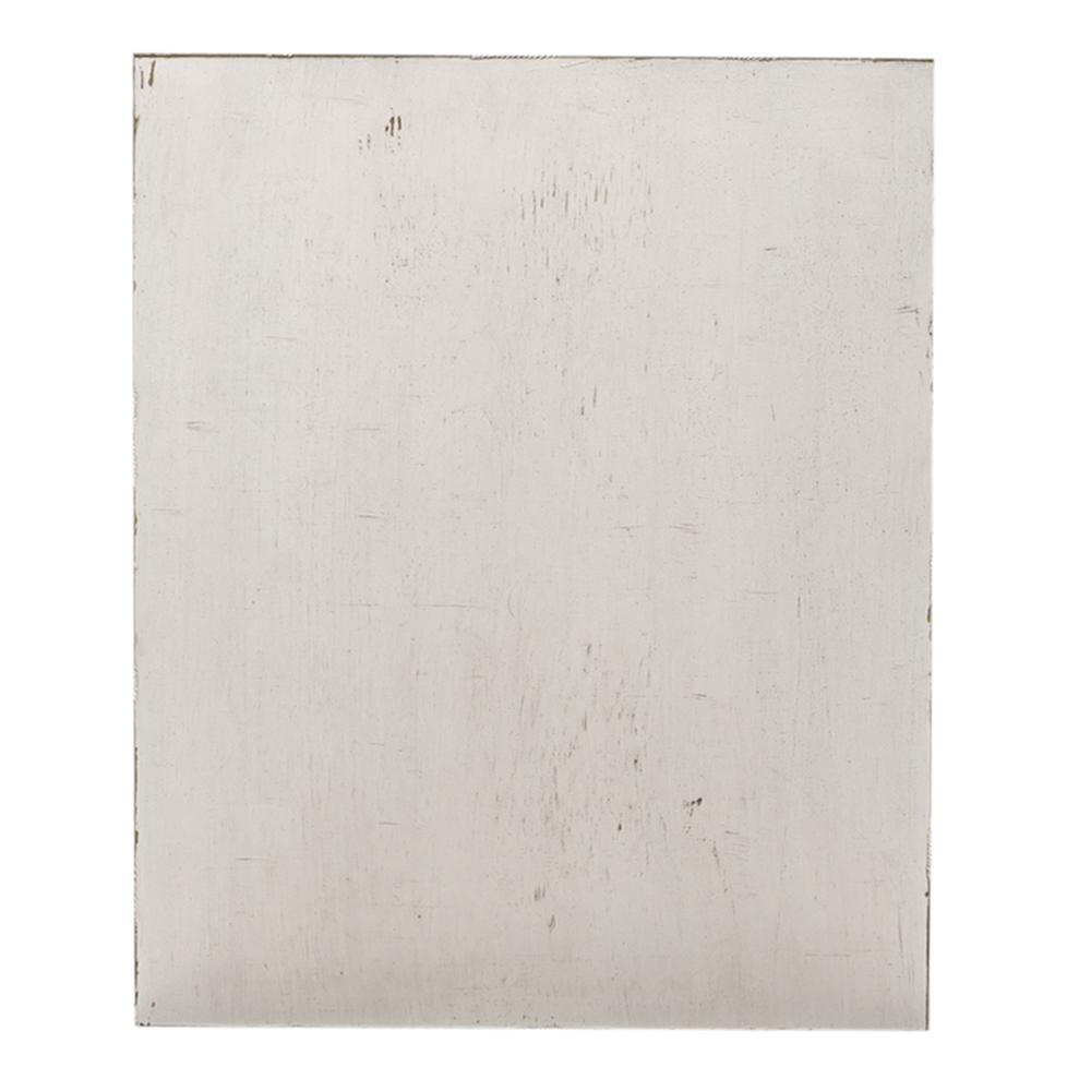 Drawer Chair Side Table Flea Market White w/ Heavy Distressing