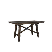 Double Bridge 7 Piece Gathering Table Set in Dark Chestnut